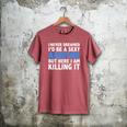Never Dreamed I'd Be a Sexy Auditor Graduation Men's Comfort Colors T-Shirt Crimson