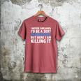 Never Dreamed I'd Be a Sexy Pathologist Pathology Graduation Men's Comfort Colors T-Shirt Crimson