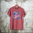 EAT THE RICH 90S NOSTALGIA WHALE ORCA YAHCT RETRO Men's Comfort Colors T-Shirt Crimson