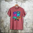 Eighties Console Controller Gaming Player Gadget Nostalgia Men's Comfort Colors T-Shirt Crimson Eighties Console Controller Gaming Player Gadget Nostalgia Men's Comfort Colors T-Shirt Crimson
