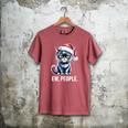 Ew People Christmas Cat Santa Hat Dad Introvert Men's Comfort Colors T-Shirt Crimson