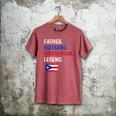 Father Husband Puerto Rican Legend Proud Dad Rico Flag Men's Comfort Colors T-Shirt Crimson