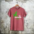 Father's Day Idea Daddysaurus Rex T-Shirt Men's Comfort Colors T-Shirt Crimson