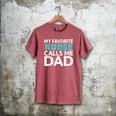 My Favorite Nurse Calls Me Dad Daughter Hospital Nursing Men's Comfort Colors T-Shirt Crimson