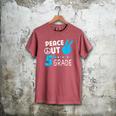 Fifth Grade Graduation Peace Out 5th Grade Boys Men's Comfort Colors T-Shirt Crimson
