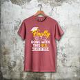 Finally Done With This BS Class Of 2025 College Graduation Premium Tri-Blend Men's Comfort Colors T-Shirt Crimson