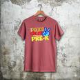 First Day Of School Shirt Peace Out Pre-K Graduation Kids So Men's Comfort Colors T-Shirt Crimson