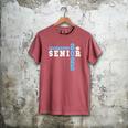 Football Senior Night Football Senior 2025 Graduation 27 Men's Comfort Colors T-Shirt Crimson