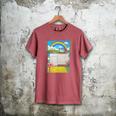 Frutiger Aero Aesthetic Rainbow Glitch Art Premium Tri-Blend Men's Comfort Colors T-Shirt Crimson
