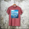 Frutiger Aero Aesthetic Tech Ocean Underwater Fishes Men's Comfort Colors T-Shirt Crimson Frutiger Aero Aesthetic Tech Ocean Underwater Fishes Men's Comfort Colors T-Shirt Crimson