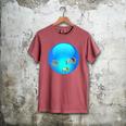 Frutiger Aero Aesthetic Tech Orb Fishes Men's Comfort Colors T-Shirt Crimson