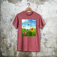 Frutiger Aero Aesthetic Tech Scenery Fishes Sunflower Raglan Baseball Tee Men's Comfort Colors T-Shirt Crimson Frutiger Aero Aesthetic Tech Scenery Fishes Sunflower Raglan Baseball Tee Men's Comfort Colors T-Shirt Crimson