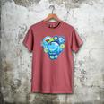 Frutiger Aero Metro Abstract Maximalism 2000s Nostalgia Men's Comfort Colors T-Shirt Crimson