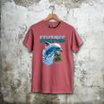 Frutiger Aero Splashy Dolphin Y2k Aesthetic Graphic Men's Comfort Colors T-Shirt Crimson