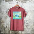 Frutiger Aero Y2k Aesthetic Palm Trees Cyber Beach World Men's Comfort Colors T-Shirt Crimson Frutiger Aero Y2k Aesthetic Palm Trees Cyber Beach World Men's Comfort Colors T-Shirt Crimson