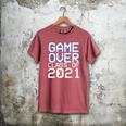 Game Over Class Of 2021 Video Games Graduation Gamer Men's Comfort Colors T-Shirt Crimson