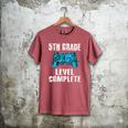 Gamer Graduation 5th Grade Level Complete Video Games Boys Men's Comfort Colors T-Shirt Crimson