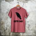 Goth Dad Gothic Bird Crow Emo Father's Day Men's Comfort Colors T-Shirt Crimson
