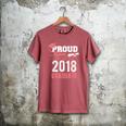 Graduation 2018 Tshirt Proud Mom Of A 2018 Graduate T-Shirt Men's Comfort Colors T-Shirt Crimson