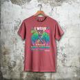 Green Teal Pink In Memory Of My Mom Metastatic Breast Cancer Men's Comfort Colors T-Shirt Crimson