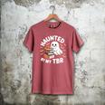 Haunted By My TBR Cute Ghost Book Reading Teacher Halloween Men's Comfort Colors T-Shirt Crimson