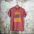 High School King Graduation Shirt Class Of 2018 Seniors Men's Comfort Colors T-Shirt Crimson