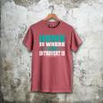 Home Is Where The Introvert Is Introvert Men's Comfort Colors T-Shirt Crimson