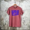 I'm Here For Graduation School Class Senior 2024 Men's Comfort Colors T-Shirt Crimson