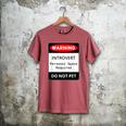 Introvert Warning Danger Do Not Pet Disturb Anti-Social Men's Comfort Colors T-Shirt Crimson