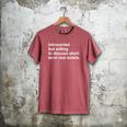 Introverted Person Short Term Real Estate Market Men's Comfort Colors T-Shirt Crimson Introverted Person Short Term Real Estate Market Men's Comfort Colors T-Shirt Crimson