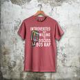 Introverted But Willing To Discuss 90s Rap Socially Awkward Men's Comfort Colors T-Shirt Crimson