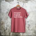 Introverted But Willing To Discuss Figure Skating Introverts Men's Comfort Colors T-Shirt Crimson Introverted But Willing To Discuss Figure Skating Introverts Men's Comfort Colors T-Shirt Crimson