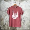 Just A Dad Who Always Came Back 2 Sided Skeleton Men's Comfort Colors T-Shirt Crimson