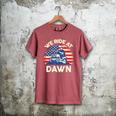 Lawn Mowing We Ride At Dawn Father Day Care Mower Dad Men's Comfort Colors T-Shirt Crimson