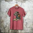 Leopard Book Flower Men's Comfort Colors T-Shirt Crimson