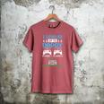 Leveled Up To Daddy Again Gamer Dad Est 2026 Men's Comfort Colors T-Shirt Crimson
