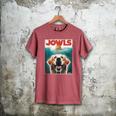 Light Golden Retriever Jowls Top Paws Cream Lab Dog Mom Dad Men's Comfort Colors T-Shirt Crimson