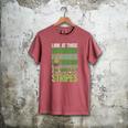 Look At Those Stripes Lawn Mowing Dad Lawn Mower Small Men's Comfort Colors T-Shirt Crimson