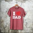 I Love Dad Men's Comfort Colors T-Shirt Crimson