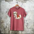 I Love Dad Tattoo Shih Tzu Dad Father's Day Men's Comfort Colors T-Shirt Crimson