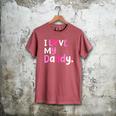 I Love My Daddy Best Dad Ever Father's Day Cool Kids Men's Comfort Colors T-Shirt Crimson