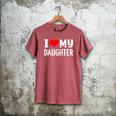 I Love My Daughter Fathers Day For Dad Men's Comfort Colors T-Shirt Crimson I Love My Daughter Fathers Day For Dad Men's Comfort Colors T-Shirt Crimson