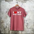 I Love My Gay Dad I Heart My Gay Dad Men's Comfort Colors T-Shirt Crimson