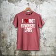 I Love Hot Divorced Dads Red Hearts Men's Comfort Colors T-Shirt Crimson