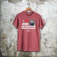 I Love Jesus And Raccoons Mom Dad Christian Love Jesus Bible Men's Comfort Colors T-Shirt Crimson