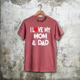 I Love My Mom & Dad Celebrate Family Mother Father Men's Comfort Colors T-Shirt Crimson