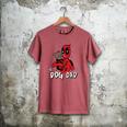 Marvel Super Heroes Pets Deadpool Loves Dogpool Dog Dad Men's Comfort Colors T-Shirt Crimson