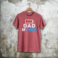 Matching Father's Day Low Battery Dad Of 3 Boys Men's Comfort Colors T-Shirt Crimson