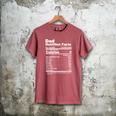 Miftees Fathers Day Tees Dad Nutrition Facts Men's Comfort Colors T-Shirt Crimson