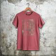Mini Bernedoodle Dad Camo USA Flag DESIGN ON BACK Men's Comfort Colors T-Shirt Crimson